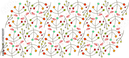 Illustration of colorful pattern