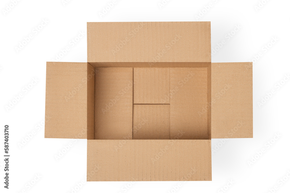 Cardboard box for delivery, parcels. Isolated on white background Cardboard box for delivery, parcels. Isolated on white background