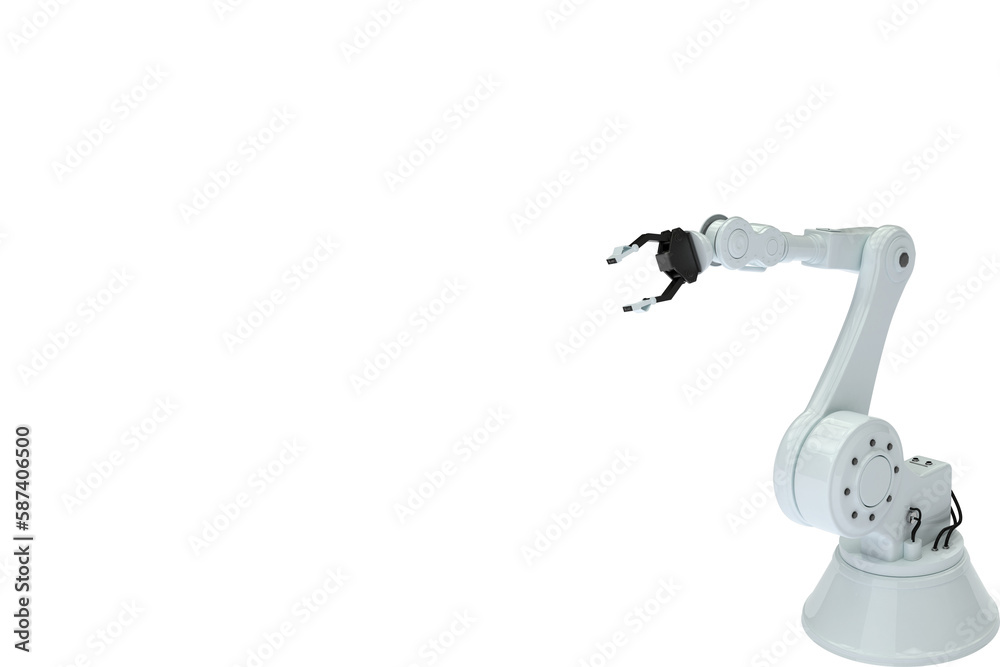 Naklejka premium Digitally generated image of robotic arm