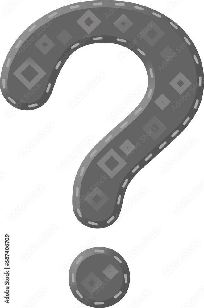 Vector of question mark symbol
