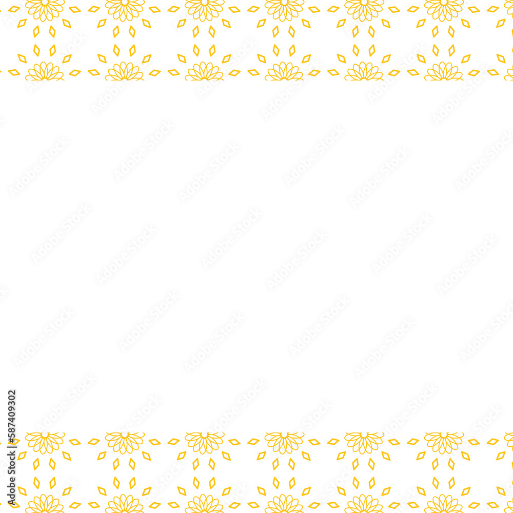 Digital composite image of yellow floral patterns Digital composite image of yellow floral patterns
