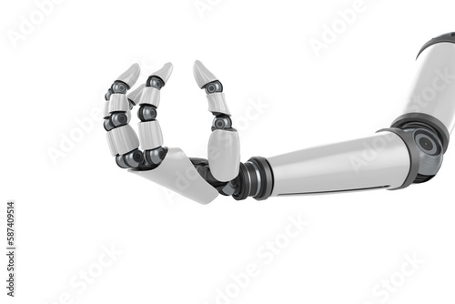 Digital image of robotic hand