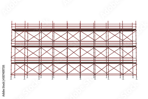 3d composite image of a scaffolding