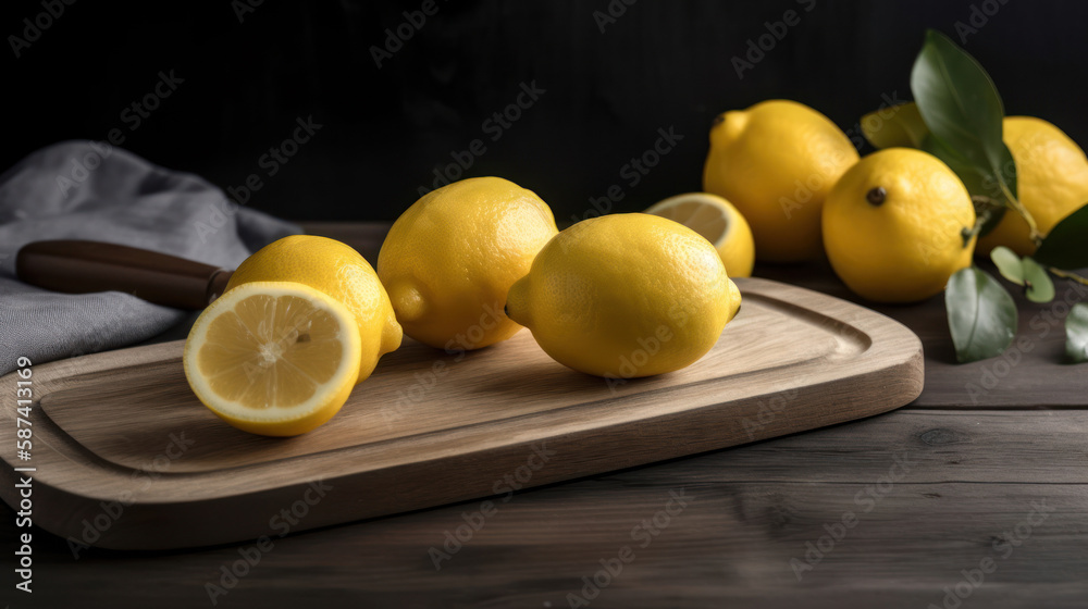 Ripe Lemons On a Table