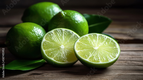 Freshly Sliced Limes