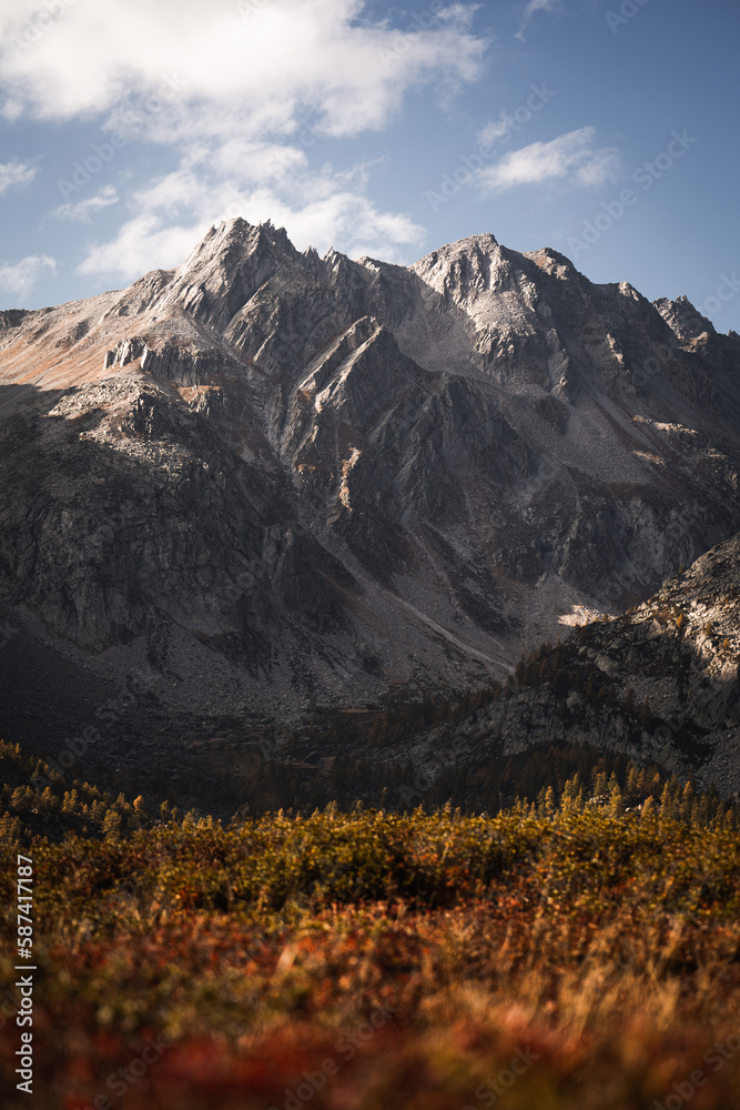 The sharp mountain peaks of Alpe Devero during autumn, Northern Italy Stock  Photo | Adobe Stock
