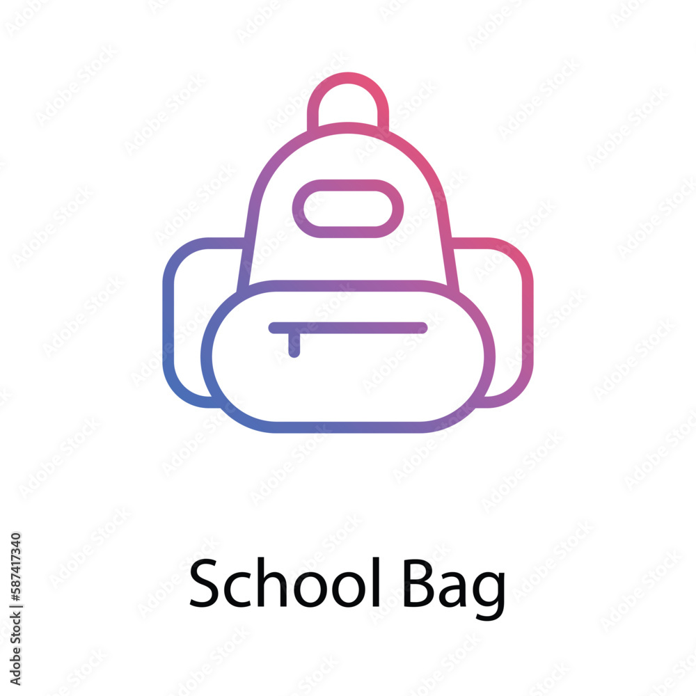 School Bag icon. Suitable for Web Page, Mobile App, UI, UX�and�GUI�design. School Bag icon. Suitable for Web Page, Mobile App, UI, UX�and�GUI�design.
