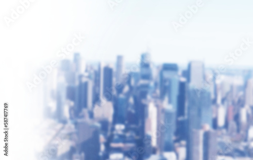 Digital composite image of cityscape