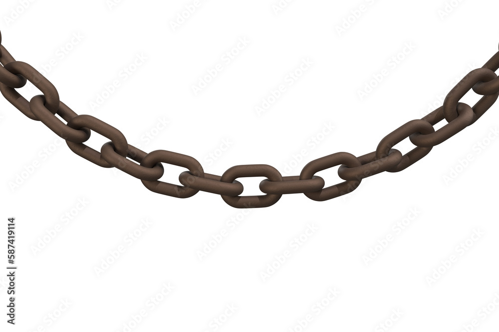 Obraz premium 3d image of rusty chain