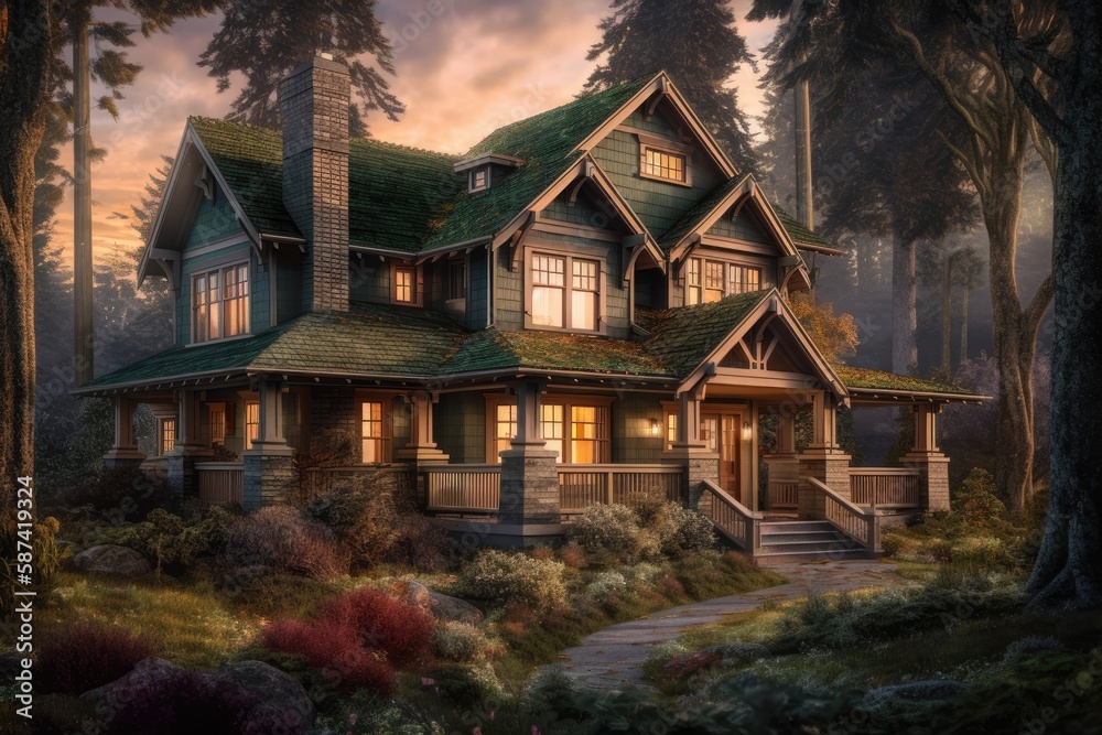 Luxurious Craftsman Style Home with Modern Amenities Luxurious Craftsman Style Home with Modern Amenities