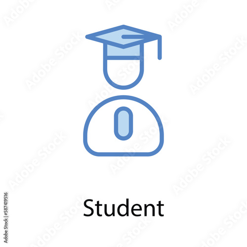 Student icon. Suitable for Web Page, Mobile App, UI, UX�and�GUI�design.