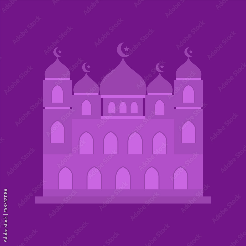 Mosque Icon Design Illustration