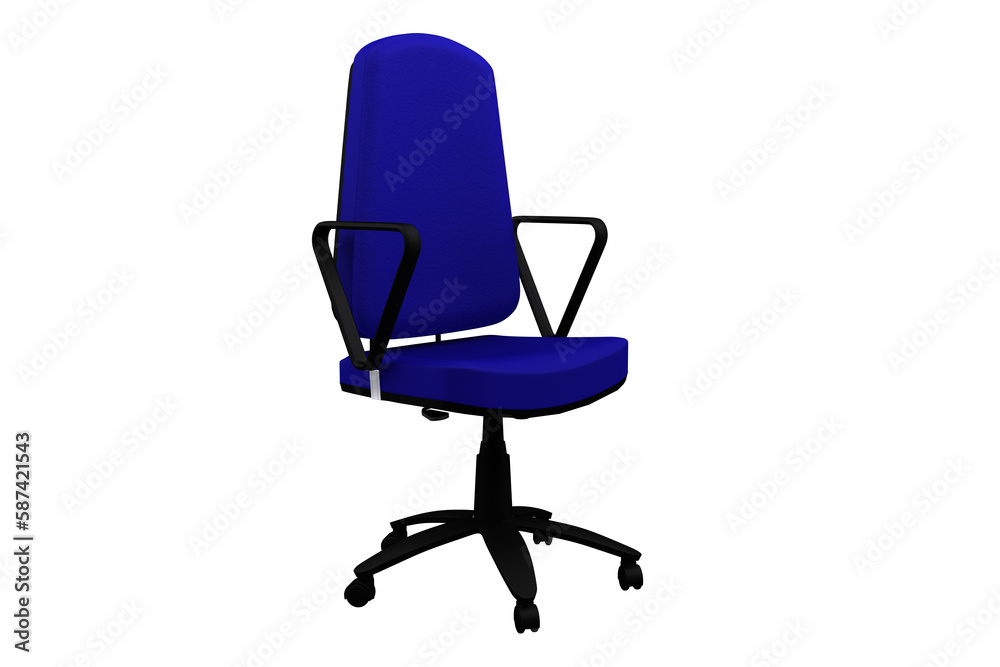 Comfortable blue office armchair Comfortable blue office armchair