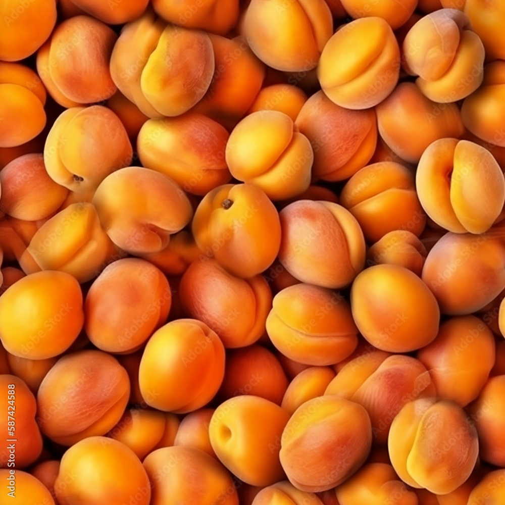 Fruit seamless background of ripe peach. Fruit seamless background of ripe peach.