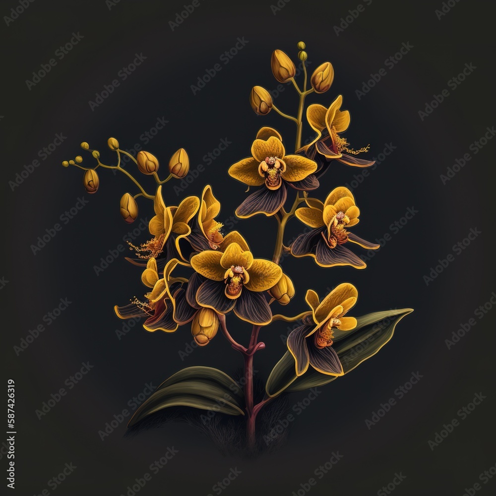 Orquídea & Plantas - Generative AI