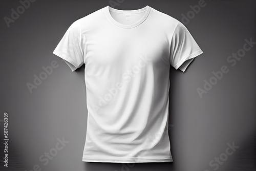 Obraz na płótnie Camiseta Blanca - Generative IA w salonie