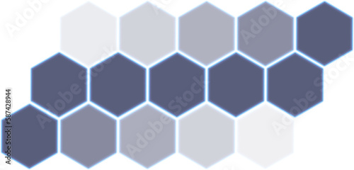 Vector icon of hexagon