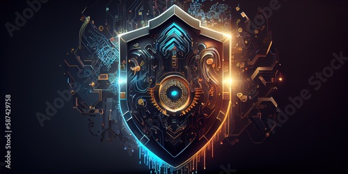 Obraz na płótnie CiberSeguridad - Generative IA w salonie