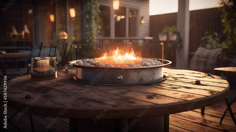 Home comfort. rocking chair near the fireplace. Generative Ai Home comfort. rocking chair near the fireplace. Generative Ai