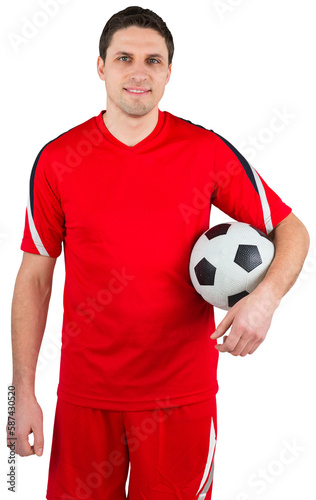 Handsome football player looking at camera © vectorfusionart