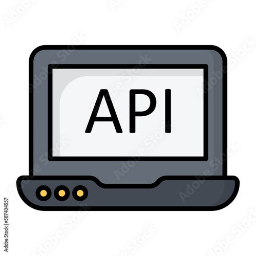 API Interface Line Color Icon