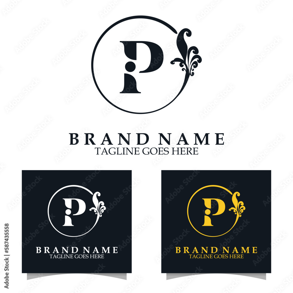Luxury initial P Logo template for Restaurant Royalty Boutique Cafe Hotel Heraldic Jewelry etc Luxury initial P Logo template for Restaurant Royalty Boutique Cafe Hotel Heraldic Jewelry etc