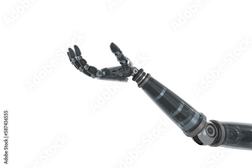 Black cyborg hand