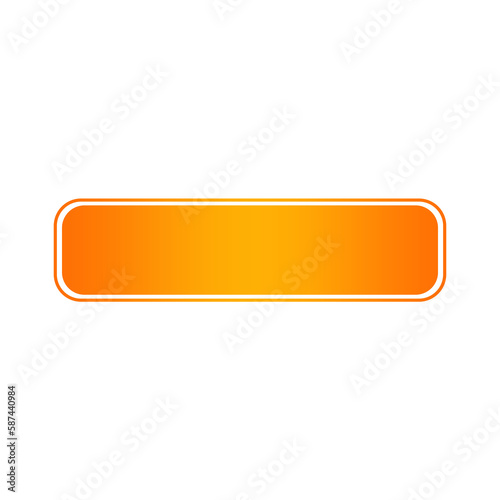 orange banner and frame