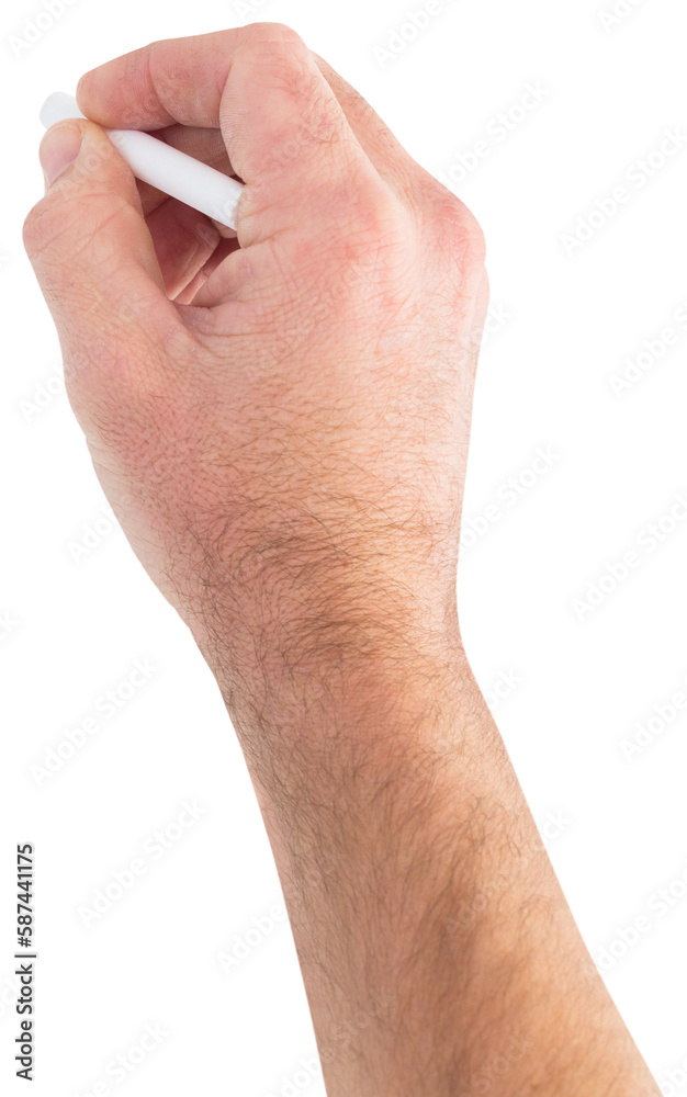 Naklejka premium Hand writing with chalk