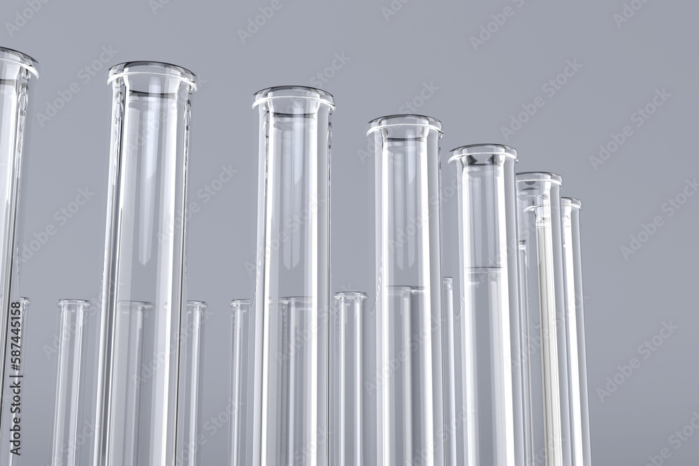 Test tube with chemical solution Test tube with chemical solution