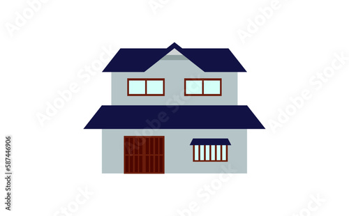 日本の住宅のイラスト