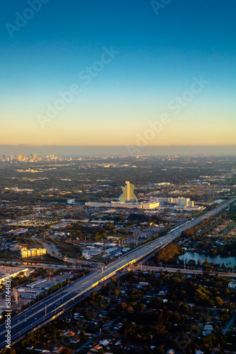 aerial view of Hard Rock Hotel, Florida © Matthew Tighe