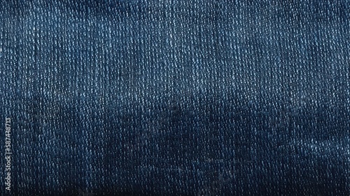 Blue jeans denim fabric texture background. Generative AI