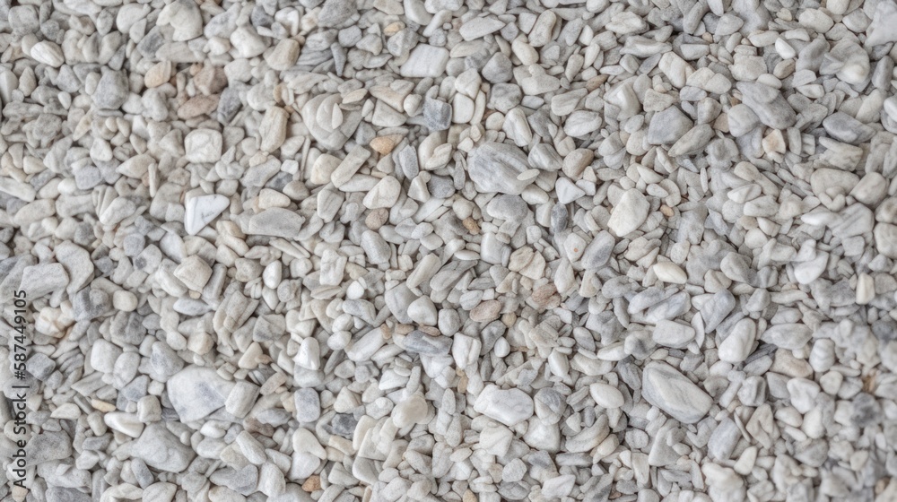 Grey granite stone pebbles texture background for design. Generative AI Grey granite stone pebbles texture background for design. Generative AI