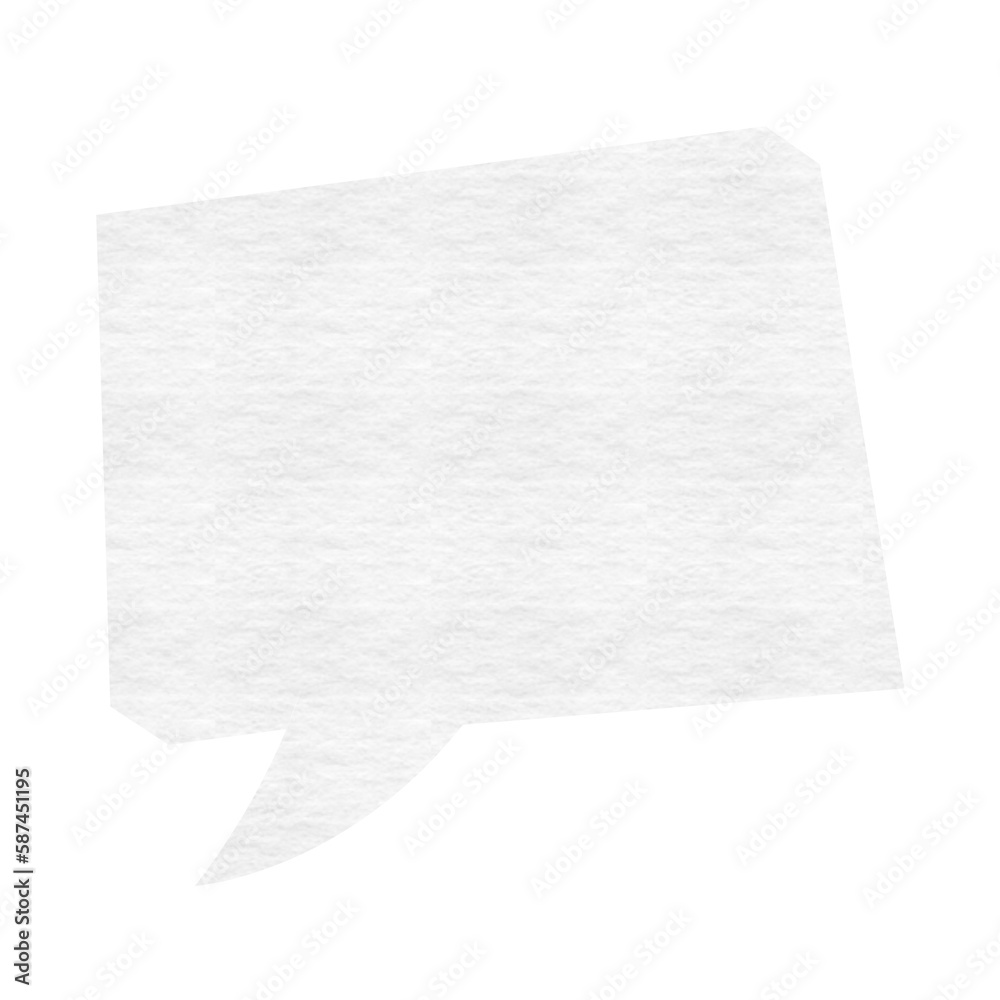 Speech bubble against white background Speech bubble against white background