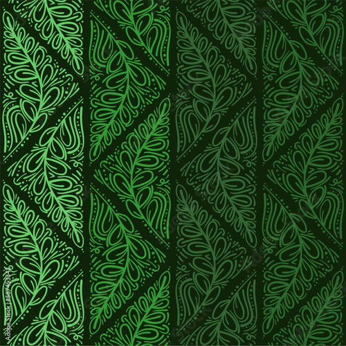 Seamless pattern. Elegant stylish background. Vector texture with leaves.