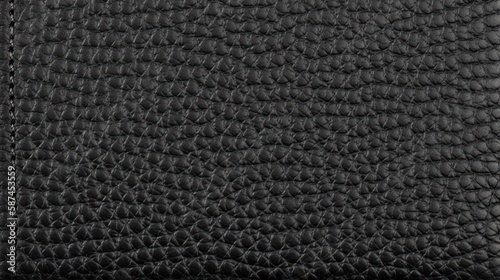 Wallpaper Mural Black leather small texture pattern background. Generative AI Torontodigital.ca