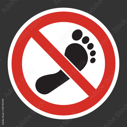 No Fire Or Open Flame with No Burning Match Stick  Vector Symbol Sticker Design.