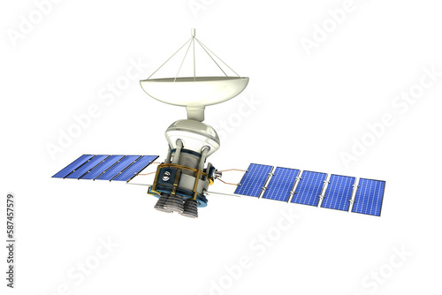 Digitally generated image ofÂ 3d solar power satellite