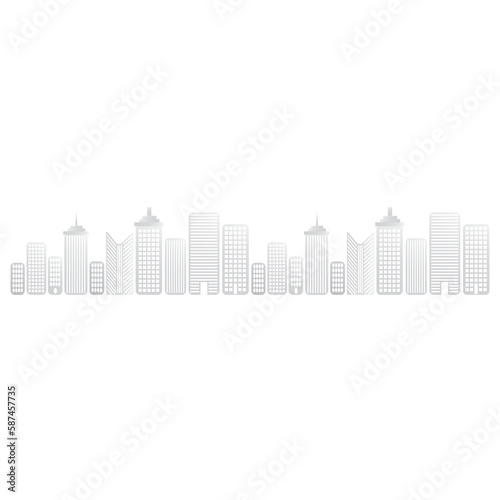 Digitally generated image of cityscape