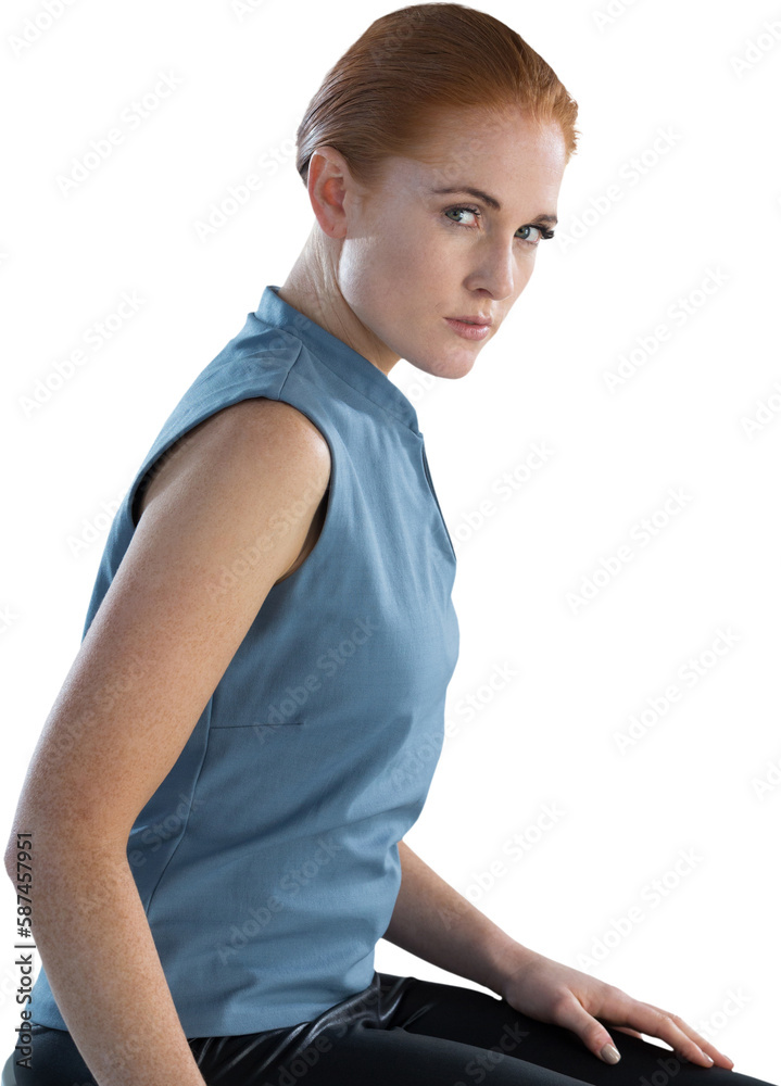 Portrait of angry businesswoman Portrait of angry businesswoman