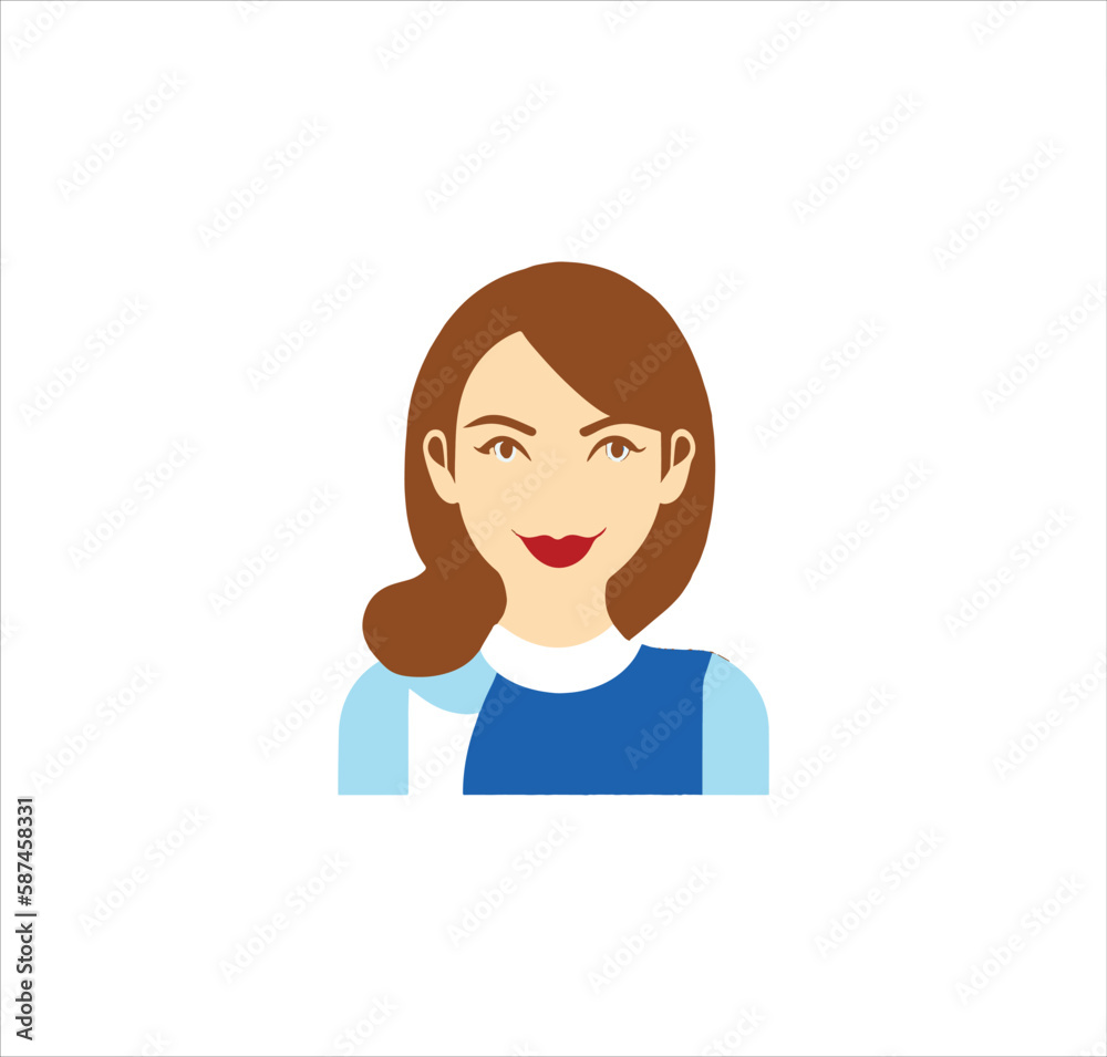 A sweet kid avatar vector art work. A sweet kid avatar vector art work.