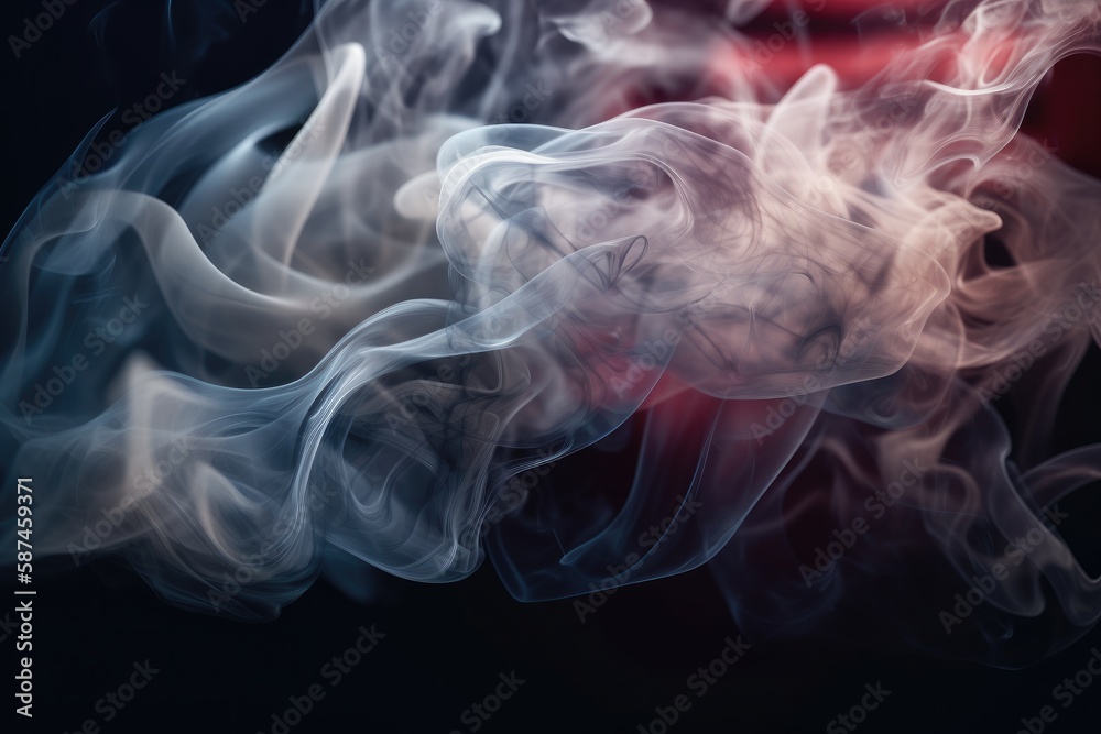 The American Flag Over A Smoke Pattern Generative AI The American Flag Over A Smoke Pattern Generative AI