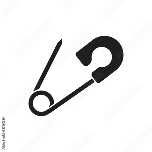 safety pin logo icon design vector © sidik