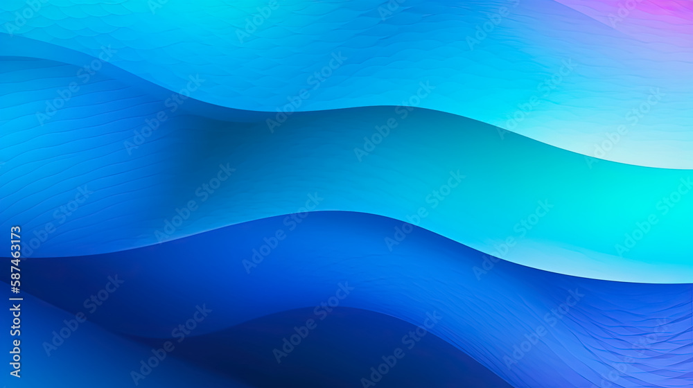 Colorful gradient abstract backgrounds in Tranquil Blue color. Abstract colorful gradient background for design as banner, ads, and presentation concept. Generative AI