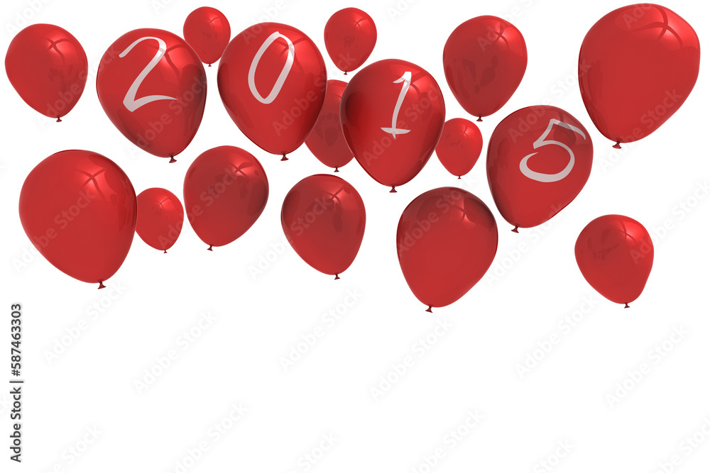 Fototapeta premium 2015 balloons