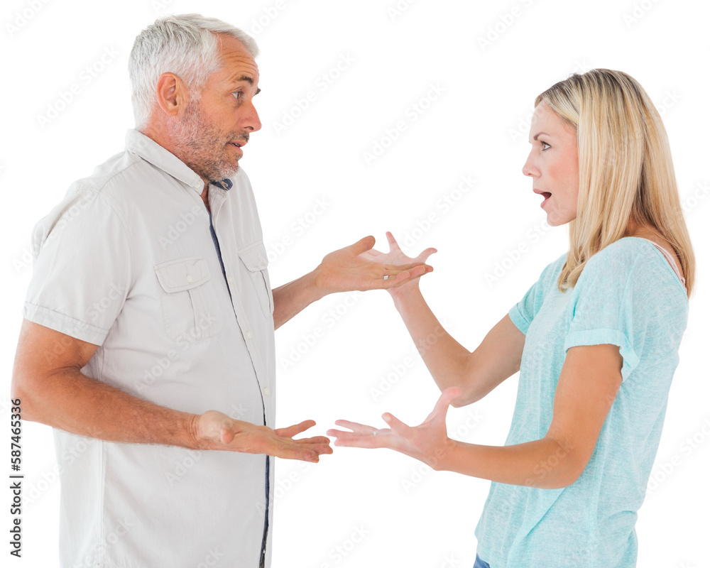 Fototapeta premium Unhappy couple having an argument 