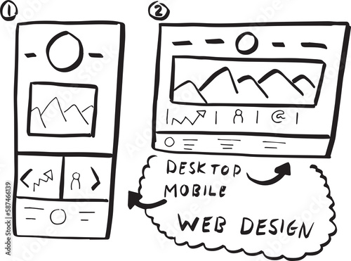 Web design illustration