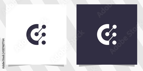 letter c logo design template