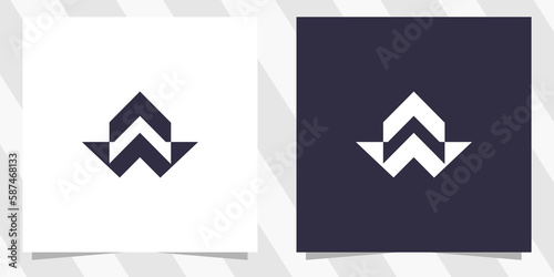 letter w logo design template